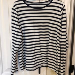 Madewell XL nautical crew neck long sleeve t shirt